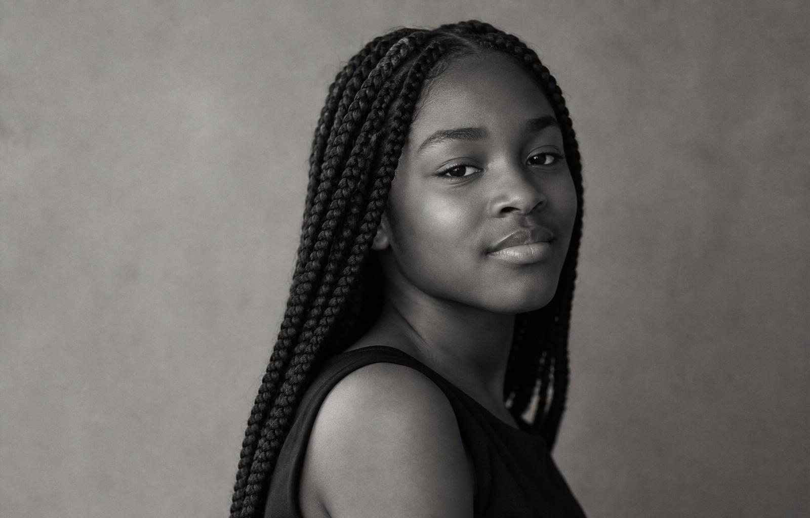 Knotless Box Braids, age 14